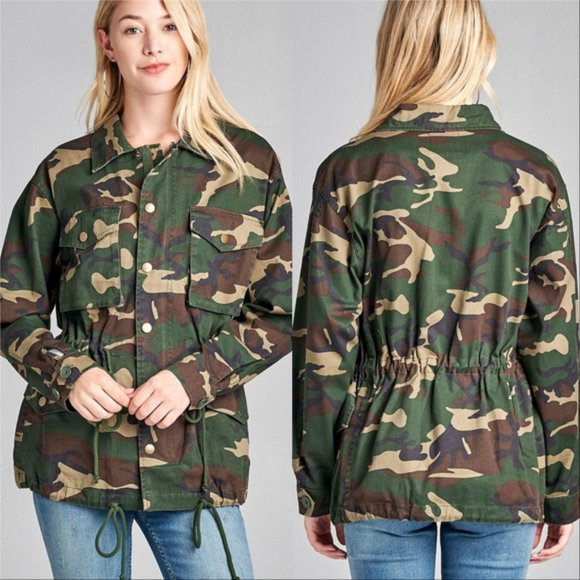 Jackets & Blazers - Camo Print Jacket